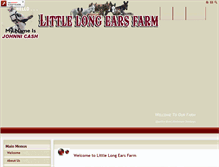 Tablet Screenshot of littlelongearsfarm.com